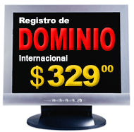Registro de dominios .com .net .org y .info